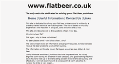 Desktop Screenshot of flatbeer.co.uk