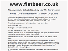Tablet Screenshot of flatbeer.co.uk
